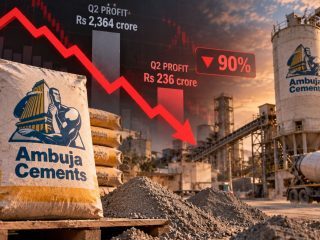 Ambuja Cements Q2 Profit Falls 90% to ₹236 Crore as Fuel Costs Squeeze Margins