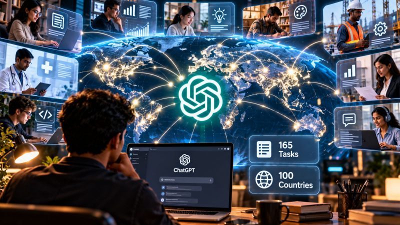 OpenAI Releases ChatGPT Work Activity Data Across 165 Tasks in 100 Countries
