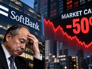 SoftBank’s Market Cap Falls 50% From June Peak as AI Investment Fears Grow