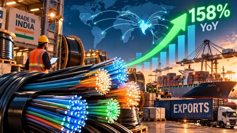 India’s Optical Fibre Exports Surge 158% to $483 Million as AI Data Centre Demand Grows