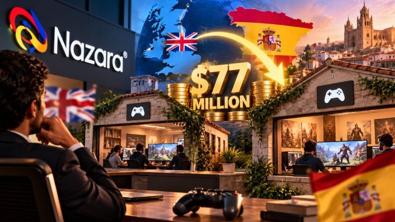 Nazara Invests $77 Million in UK Arm to Fund Acquisition of Two Spanish Gaming Studios