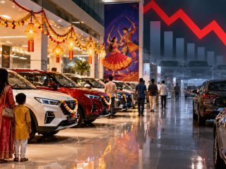 Car Sales Fall 22% to 1.83 Lakh Units During Navratri 2026 as GST 2.0 Creates High Base Effect