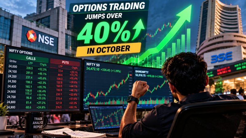 Options Trading on Indian Exchanges Jumps Over 40% in October as Volatility Returns