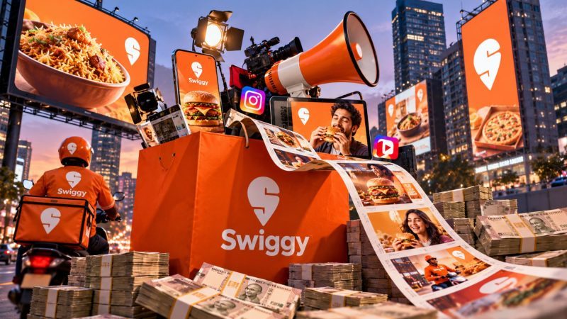 Swiggy Spends ₹1,298 Crore on Advertising in Q2 FY27 as Quick-Commerce Losses Mount
