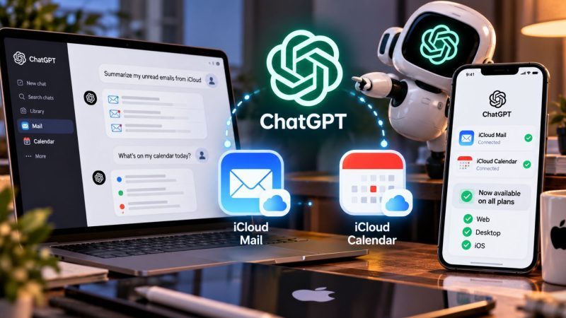 ChatGPT Adds iCloud Mail and Calendar Plugins Across All Plans on Web, Desktop and iOS