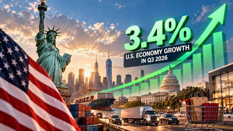 U.S. Economy Grows 3.4% in Q3 2026 as Consumer Spending and AI Investment Strengthen