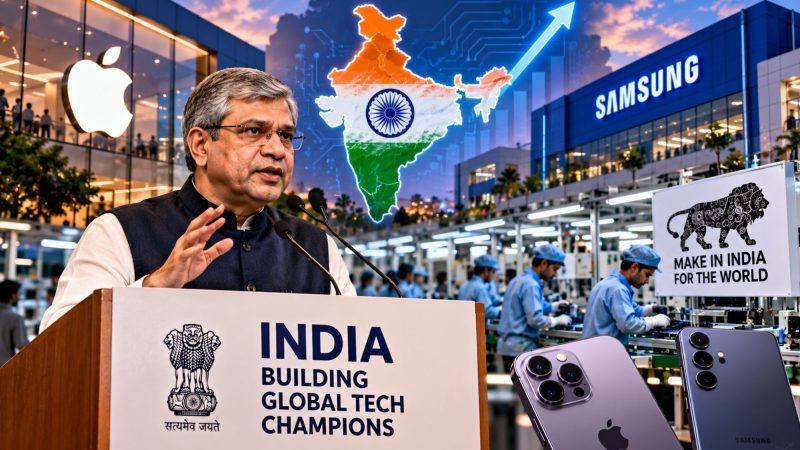 India Targets October 2028 for Its Own Apple and Samsung Moment, Says Ashwini Vaishnaw