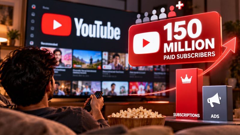 YouTube’s Paid Subscribers Cross 150 Million as Subscriptions Outpace Ad Growth