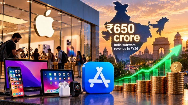 Apple Reports ₹650 Crore in India Software Revenue in FY26 as Operations Expand Beyond Manufacturing
