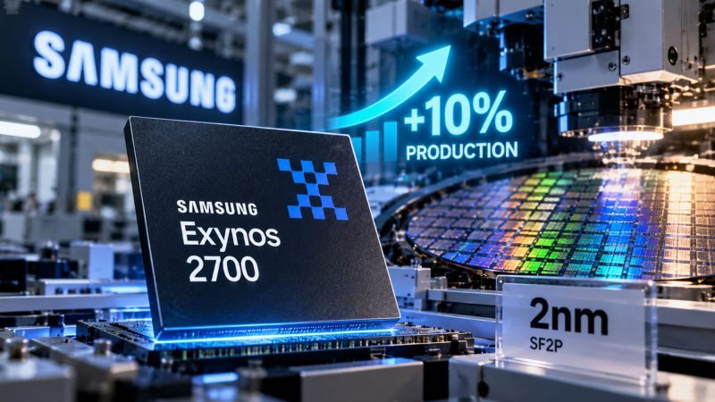 Samsung Boosts Exynos 2700 Production by Over 10% as 2nm Chip Strategy Advances
