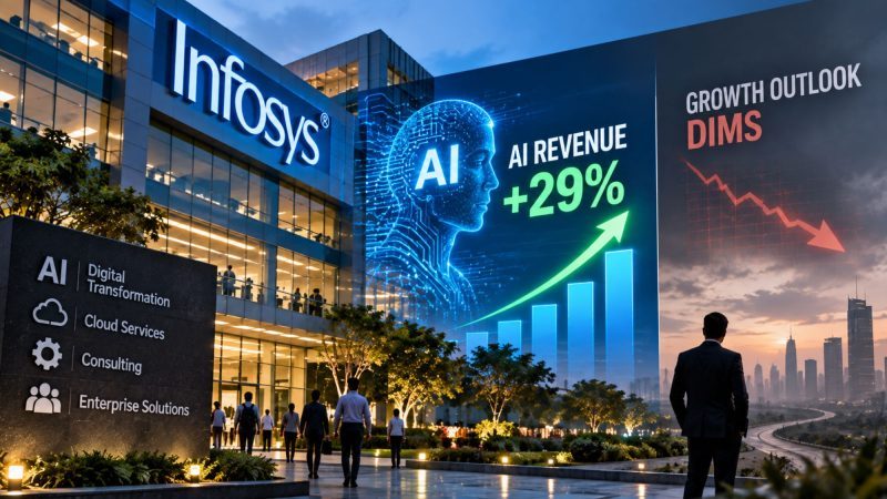 Infosys AI Revenue Jumps 29%, but Growth Outlook Dims as IT Spending Weakens