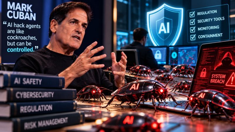 Mark Cuban Says AI Hacking Agents Are Like Cockroaches, but Can Be Controlled
