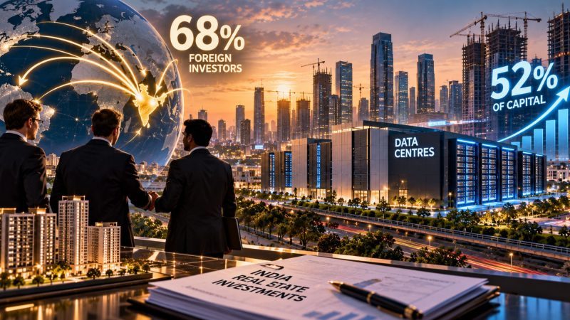 Foreign Investors Drive 68% of India’s Real Estate Investments in Q3 as Data Centres Attract 52% of Capital