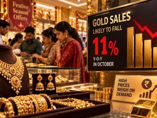 Gold Sales in India May Fall 11% in October Despite Festive Buying Pickup