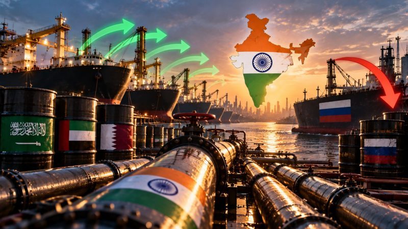 India’s West Asia Oil Imports Hit Pre-War Levels as Russian Crude Falls