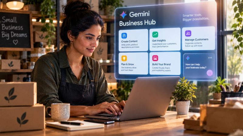 Google Gemini Launches Business Hub to Help Small Businesses Manage Marketing, Finances and Operations
