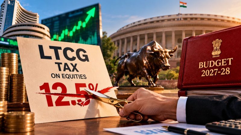 Centre May Consider Cutting 12.5% LTCG Tax on Equities in Budget 2027-28