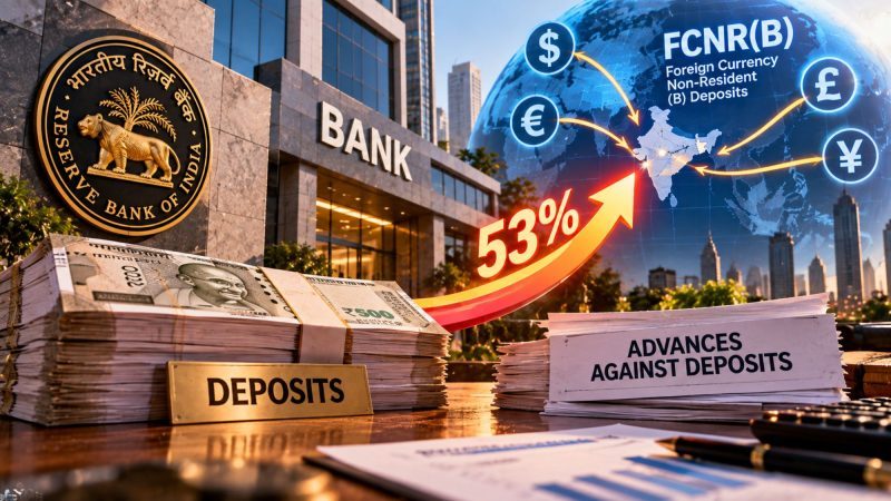 Bank Advances Against Deposits Surge 53% to ₹2.17 Lakh Crore as FCNR(B) Leverage Increases