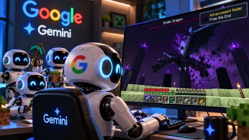 Google Gemini AI Agents Beat Minecraft Without Human Help