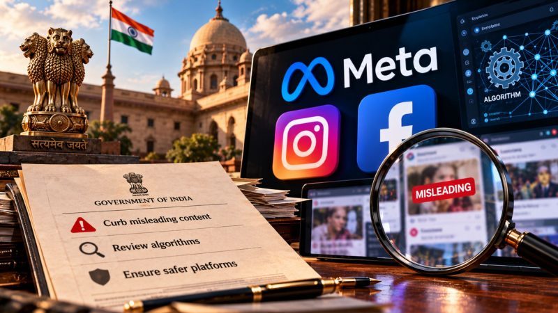 India Asks Meta to Review Facebook, Instagram Algorithms Over Misleading Content
