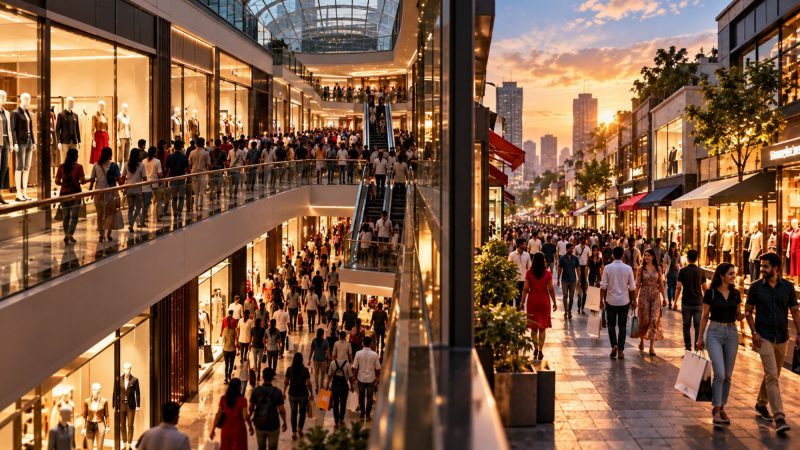 Retail Space Leasing in Shopping Malls Falls 38% in Q3 Across Top 8 Indian Cities