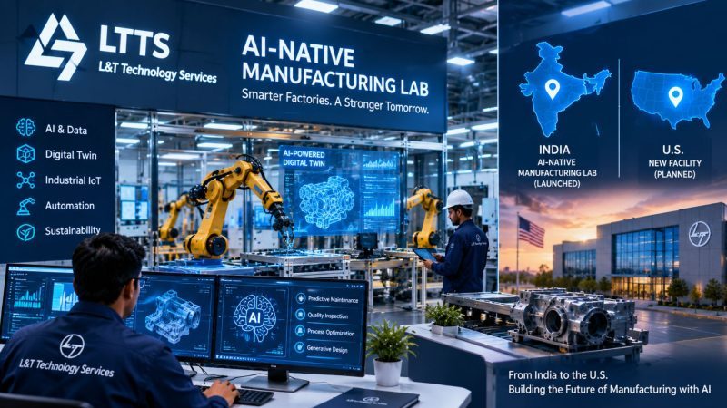 LTTS Launches AI-Native Manufacturing Lab in India, Plans US Facility