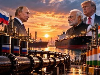 India’s Russian Crude Imports Fall 12% as Trump Waiver Eases Pressure