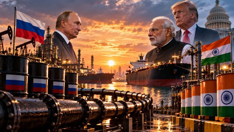 India’s Russian Crude Imports Fall 12% as Trump Waiver Eases Pressure
