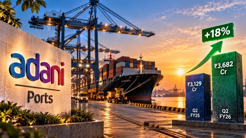 Adani Ports Q2 FY27 Results: Net Profit Rises 18% to ₹3,682 Crore on Higher Revenue