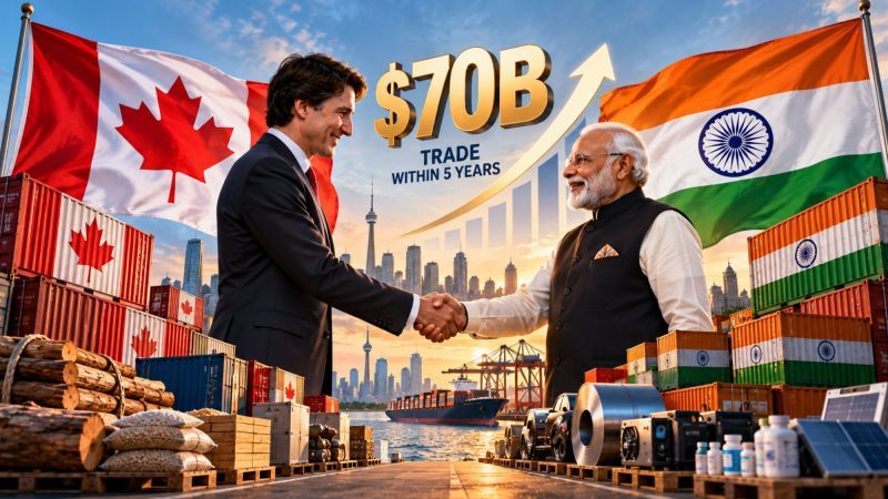 Canada-India Target $70B Bilateral Trade Within 5 Years