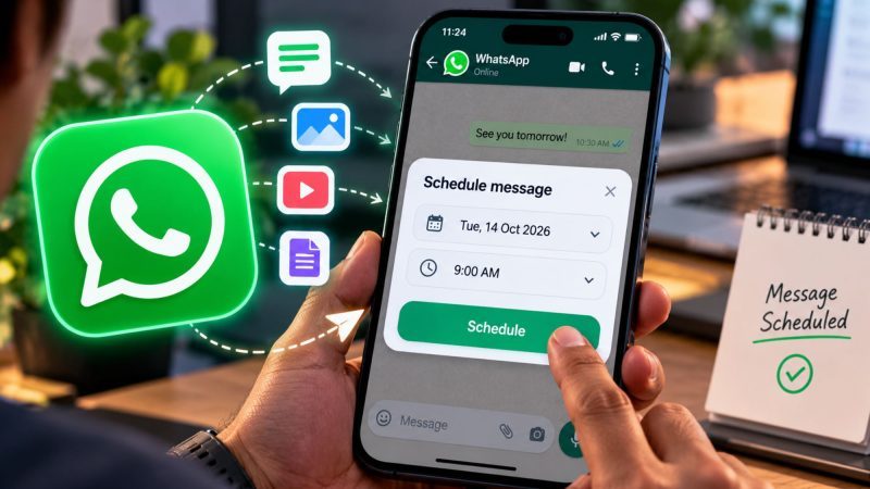 WhatsApp Tests Scheduled Messages for Texts, Photos and Videos