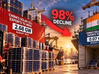 China’s Solar Module Imports to India Plunge 98% as Domestic Manufacturing Rules Reshape Trade