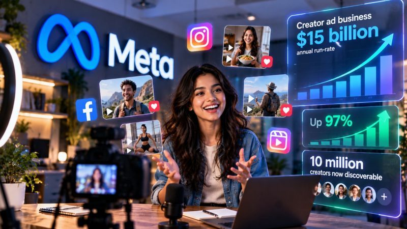 Meta’s Creator Ad Business Tops $15 Billion Annual Run Rate, Up 97%