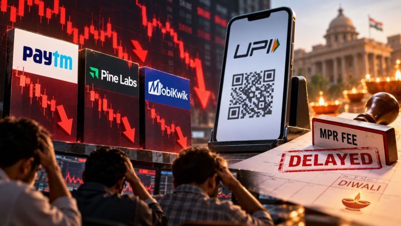 Paytm, Pine Labs, MobiKwik Shares Fall 7% on UPI MDR Delay