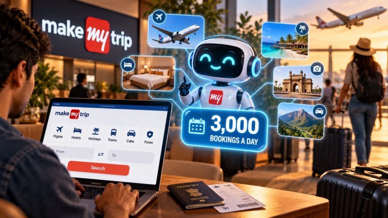 MakeMyTrip Says AI Agents Can’t Replace Travel Platforms as Myra Assists 3,000 Bookings a Day