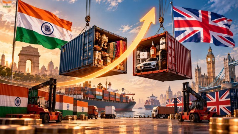 India–UK Trade Rises 15% in First Full Month of FTA