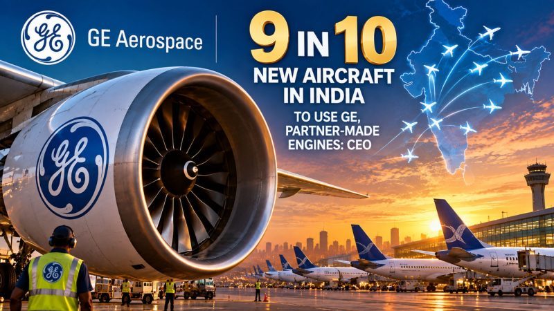 GE Aerospace Engines to Power 9 in 10 New Aircraft in India, CEO Says