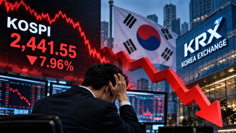 South Korea Triggers Sidecar Trading Halt as KOSPI Plunges Nearly 8%