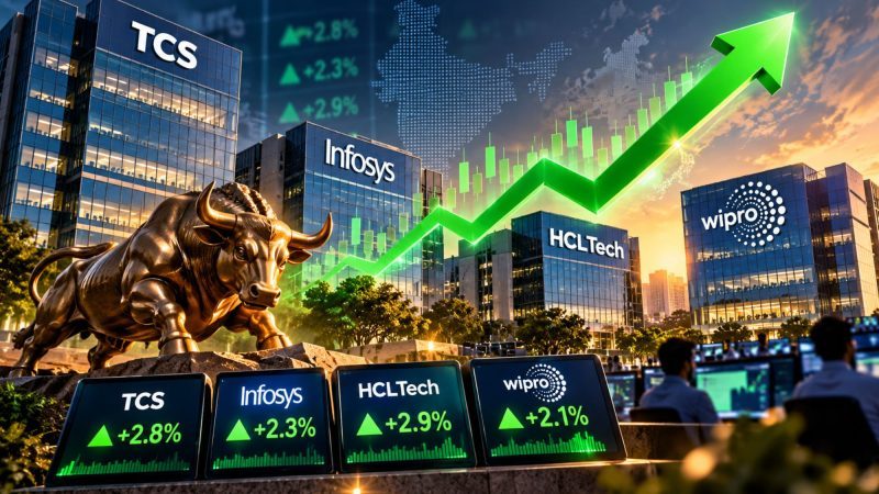 TCS, Infosys, HCL Tech Stocks Rise Up to 3% Ahead of Q2 Earnings