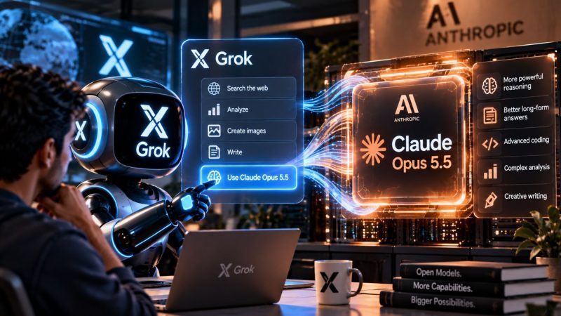 Grok Bot Can Now Use Claude Opus 5.5 to Handle AI Tasks