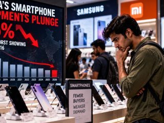 India’s Smartphone Shipments Fall 26% in Q3 2026 to Decade Low
