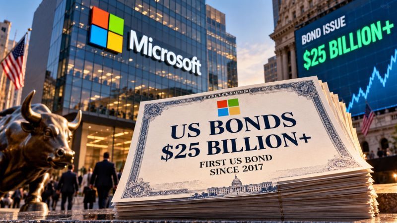 Microsoft Eyes at Least $25 Billion in First US Bond Sale Since 2017 as AI Spending Surges