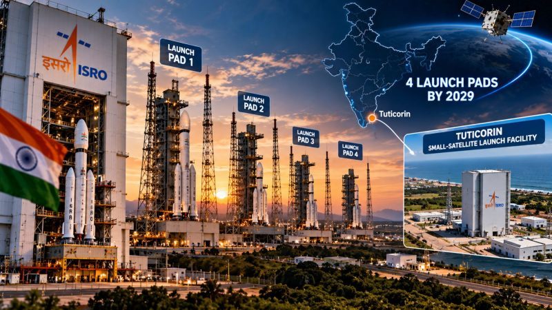 ISRO Plans Four Launch Pads by 2029, Including Small-Satellite Facility in Tuticorin