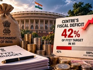 India’s Fiscal Deficit Reaches 42.1% of FY27 Target in First Half as Spending Outpaces Revenue