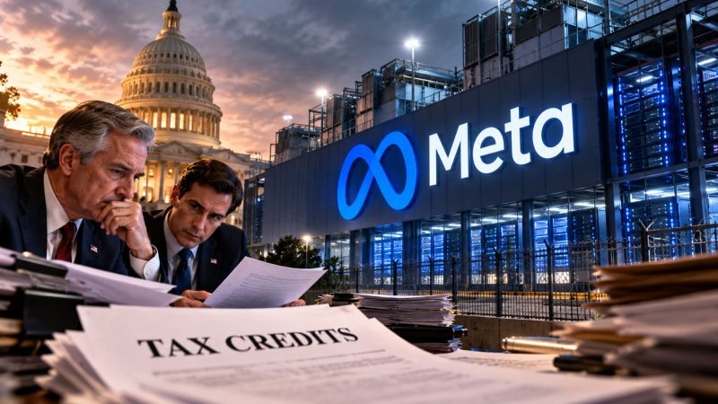 Meta Faces Senate Probe Over $6.6 Billion in AI Data Center Tax Credits