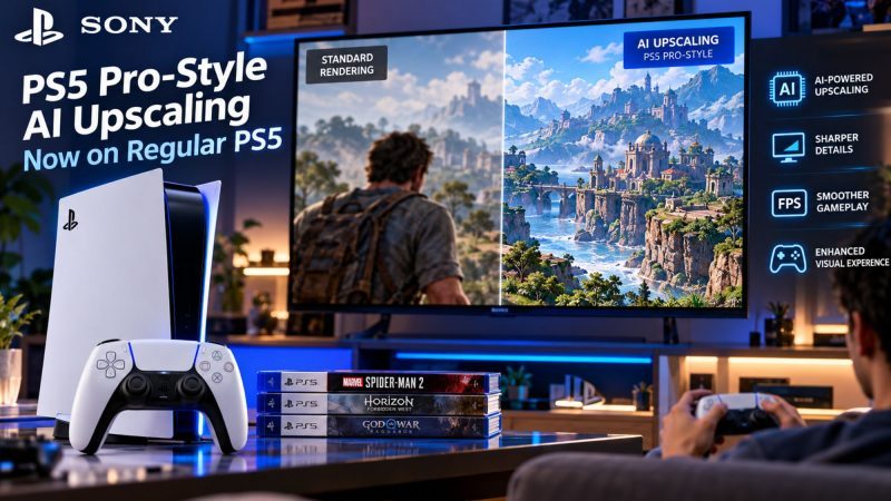 Sony brings PS5 Pro-style AI upscaling to regular PS5