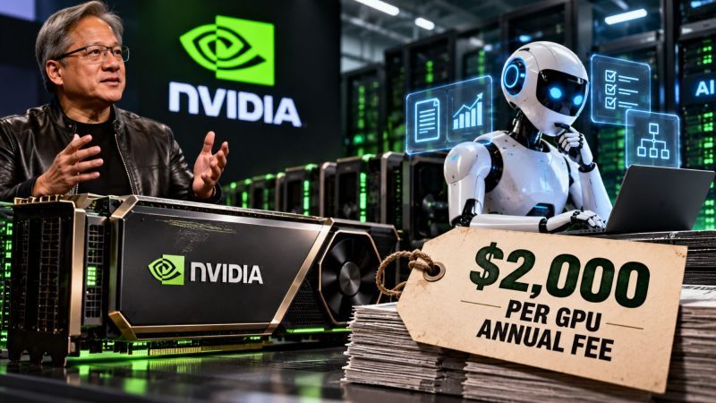 Nvidia Discusses $2,000 Annual Software Fee per GPU for Running AI Agents