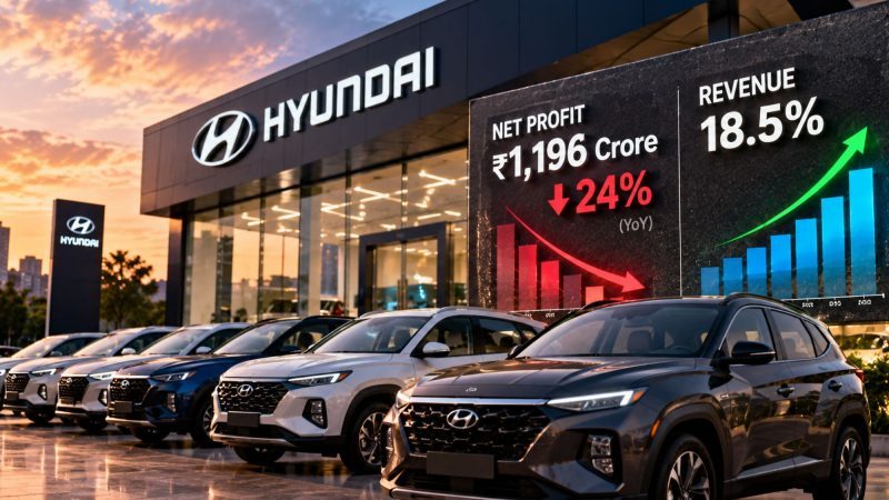 Hyundai Motor India Q2 Results: Net Profit Falls 24% to ₹1,196 Crore as Revenue Rises 18.5%