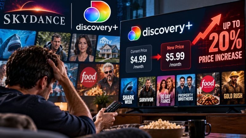 Discovery+ Raises Prices by Up to 20% Under Skydance