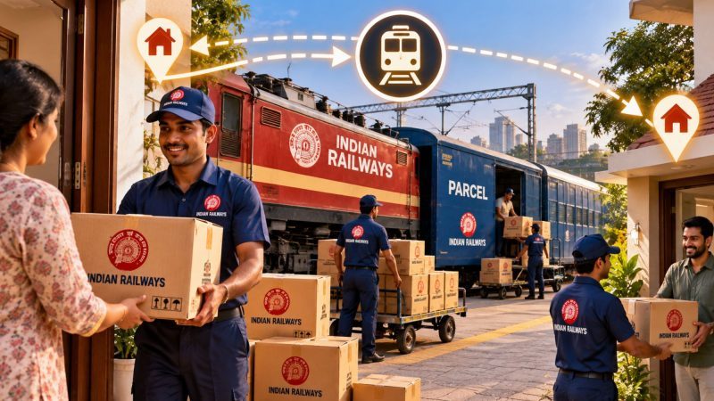 Indian Railways to Launch Door-to-Door Parcel Services in 8 Cities Through ‘Ghar Se Ghar Tak’